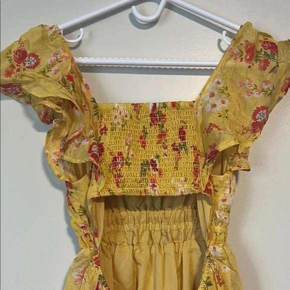 George Yellow Ruffle Dress - Picture 5 of 9
